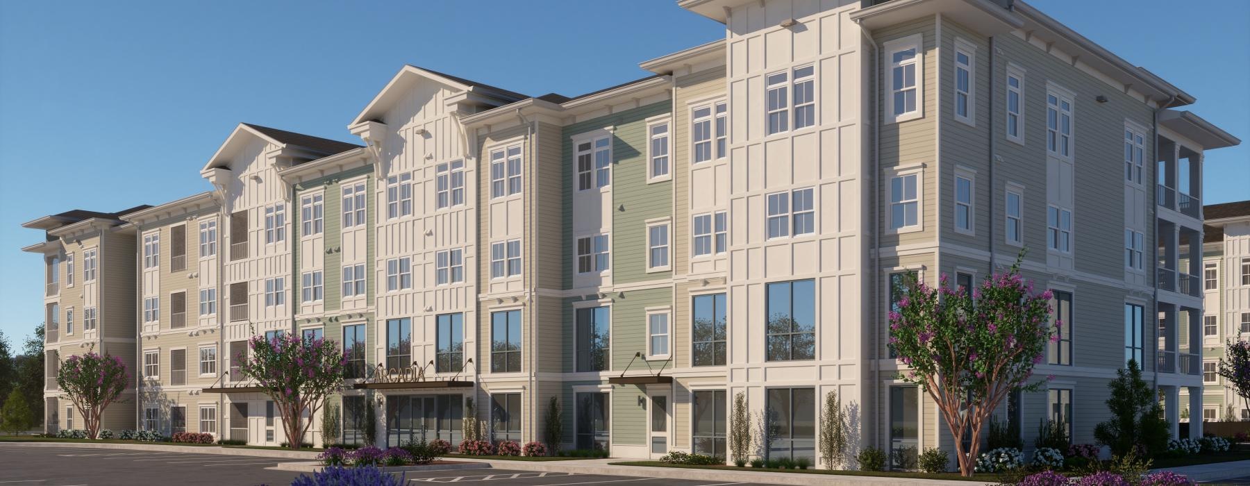 a large building with many windows