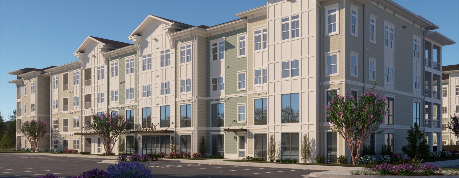 a large building with many windows